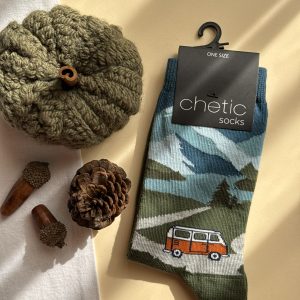 جوراب ساقدار زنانه چتیک Chetic طرح ون در کوهستان