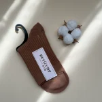 جوراب نیم ساق کبریتی زنانه موکا