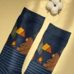 جوراب مردانه چتیک طرح خرس کمپینگ