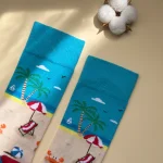 جوراب چتیک طرح ساحلی
