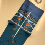 جوراب مردانه چتیک طرح کمپر جنگل