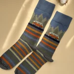 جوراب مردانه چتیک طرح کمپر رینگی کوهستان