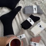 جوراب پشمی لاما نیم ساق زنانه