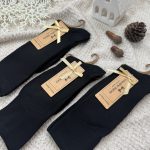 جوراب مشکی کبریتی ساقدار