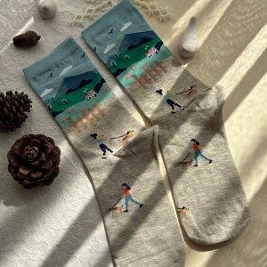 جوراب ساقدار چتیک Chetic طرح پیاده روی در مزرعه