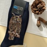 جوراب ساقدار مردانه هنری ماکسیائو moxiao طرح جغد