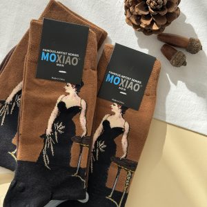 جوراب ساقدار مردانه هنری ماکسیائو moxiao طرح مهمانی