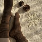 جوراب زیرزانو پشمی لاما قهوه ای