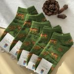 جوراب مچی هنری ماکسیائو moxiao طرح آهو