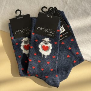 جوراب ساقدار چتیک Chetic زنانه طرح ببعی قلبی