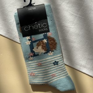 جوراب ساقدار زنانه چتیک chetic طرح جوجه تیغی گلگلی