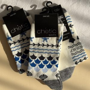 جوراب ساقدار زنانه چتیک Chetic طرح صدف و ستاره دریایی