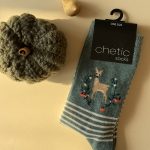 جوراب ساقدار زنانه چتیک Chetic طرح آهو زمینه سبز