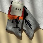 جوراب ساقدار زنانه کالزینی calzini طرح غروب