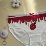 شورت فانتزی زنانه طرح توت فرنگی قرمز xl