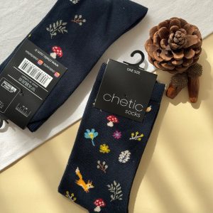 جوراب ساقدار چتیک Chetic زنانه طرح روباه بازیگوش