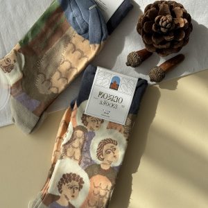 جوراب ساقدار زنانه هنری ماکسیائو moxiao طرح سران مشهور