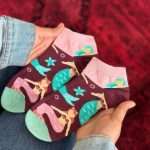 جوراب مچی هنری ماکسیائو moxiao طرح ستاره و پری دریایی