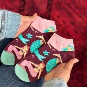 جوراب مچی هنری ماکسیائو moxiao طرح ستاره و پری دریایی