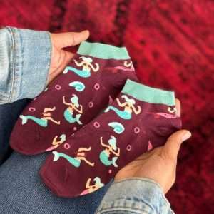 جوراب مچی هنری ماکسیائو moxiao طرح پری دریایی رقصان