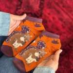جوراب مچی هنری ماکسیائو moxiao طرح سنجاب