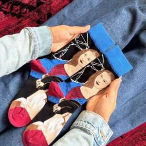 جوراب ساقدار ماکسیو Moxiao زنانه طرح ملکه