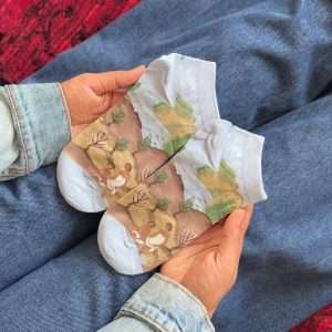 جوراب مچی هنری ماکسیائو moxiao طرح آدم و حوا