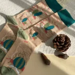 جوراب ساقدار زنانه ماکسیو Moxiao طرح کاکتوس گلدار