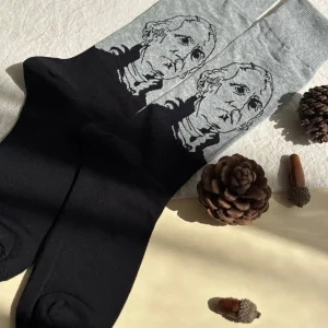جوراب ساقدار مردانه هنری ماکسیائو moxiao طرح رئیس جمهور