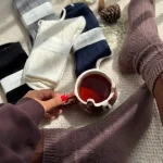جوراب پشمی نیمساق زنانه