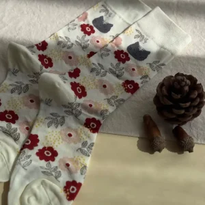 جوراب ساقدار زنانه ماکسیو Moxiao طرح گربه و گل